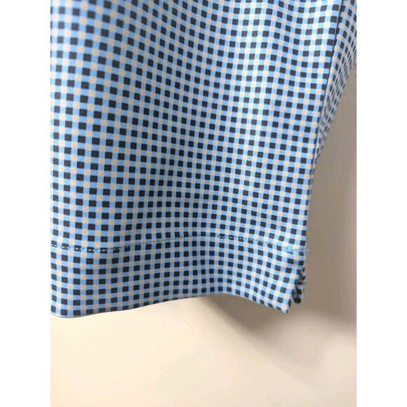 Cegolfs Golf Pants Blue Check Women's Size L Stretch Pockets Athletic - Picture 2 of 9
